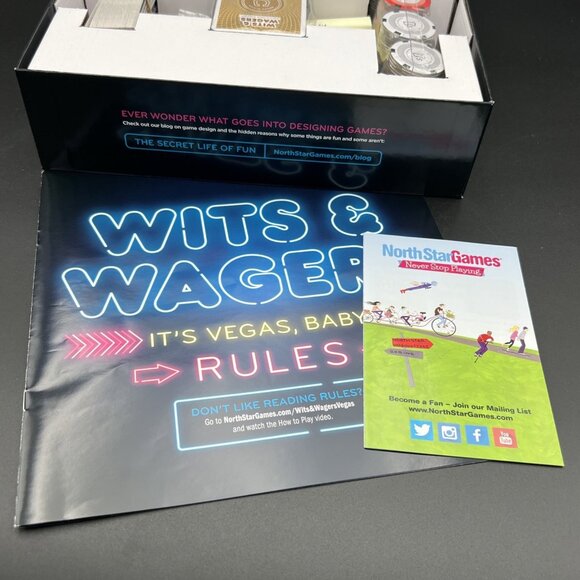 Wits & Wagers Party Game by NorthStar Games It’s Vegas Baby 2019 - Complete - Picture 2 of 14